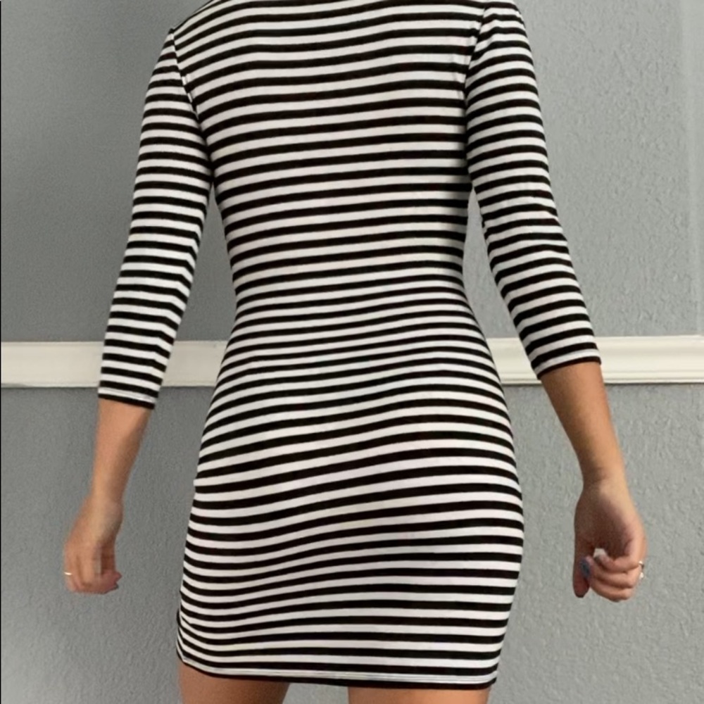 STRIPED BODYCON DRESS - Picture 5 of 5